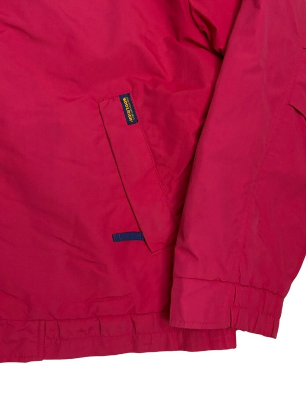 Woolrich Vintage 90s Jacket Winter Casual Fleece Red Coat Mens Large - Picture 6 of 7